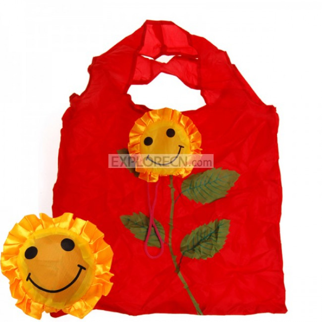 Flower shape shopping bag