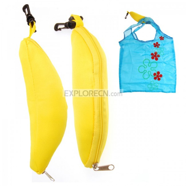 Banana shape shopping bag