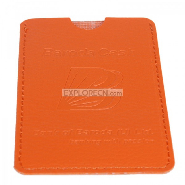 Embossed logo pvc card holder