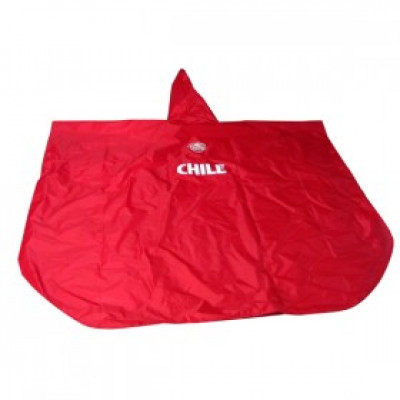 Red Polyester Raincoat