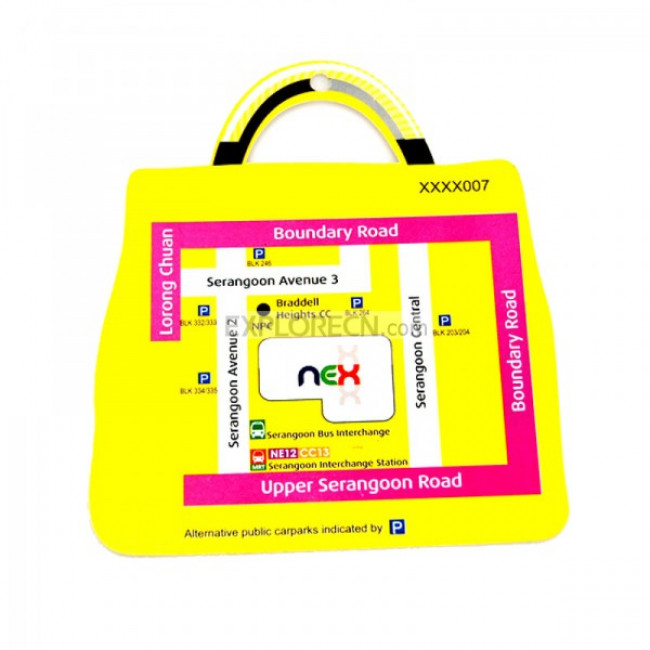 Supermarket Luggage Tag With Map