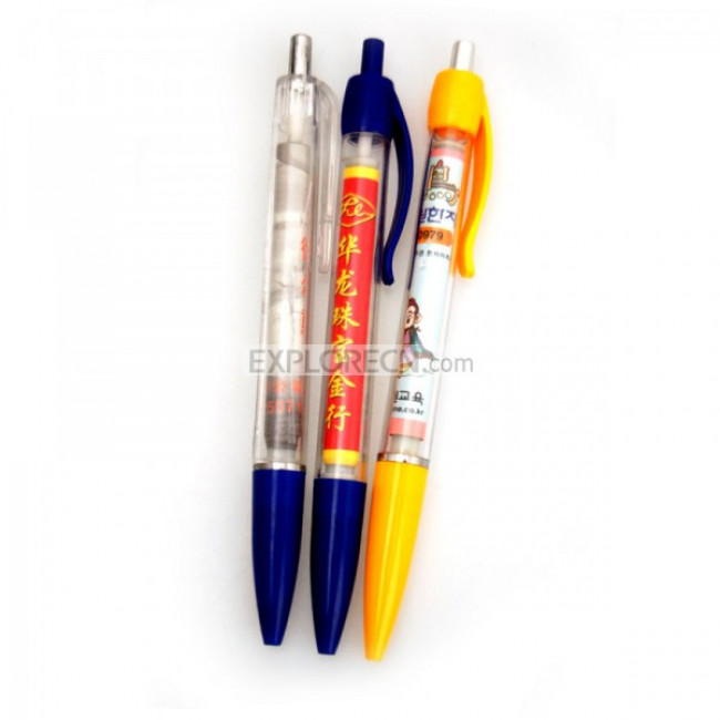 Plastic Pen with advertising flag