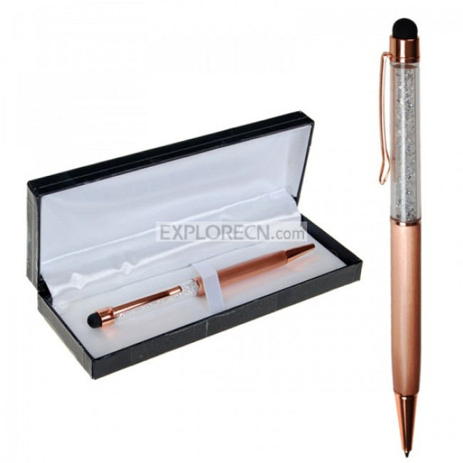 Crystal touch pen