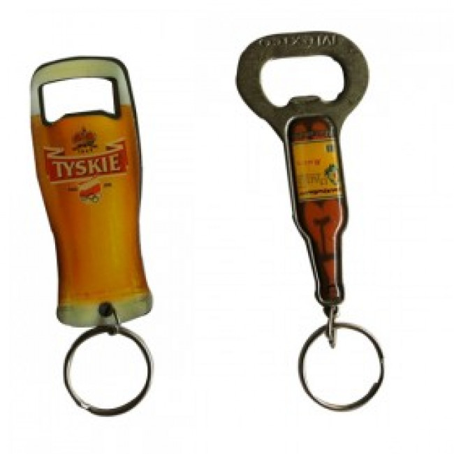 Iron nickel bottle opener key chain