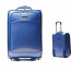 Suitcases and travel bag on wheels