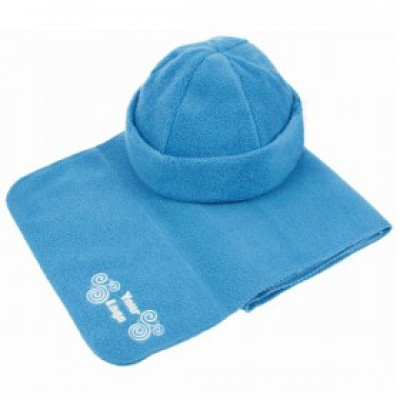 Fleece hat scarf set