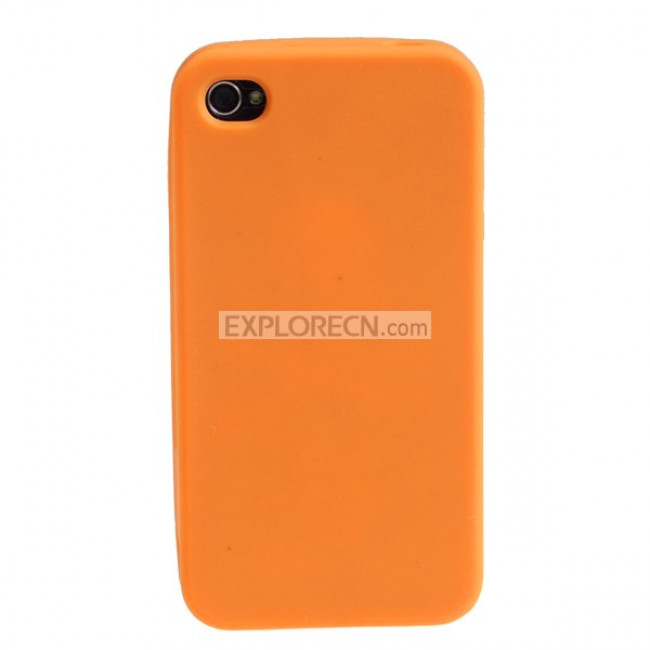Orange silicone cellphone case