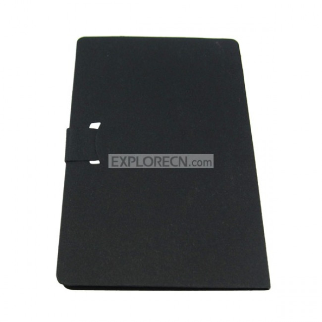 Black cover colored notepad