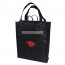 Black non-woven tote bag with strong handle