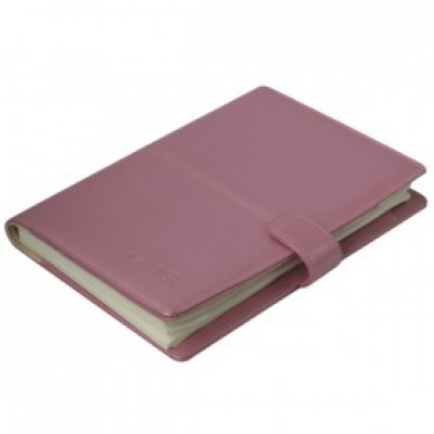 Pink cover notebook with band