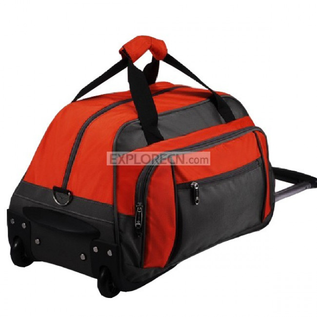 Trolley luggage bags with zippers