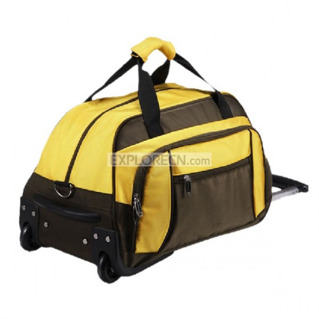 Trolley luggage bags with zippers