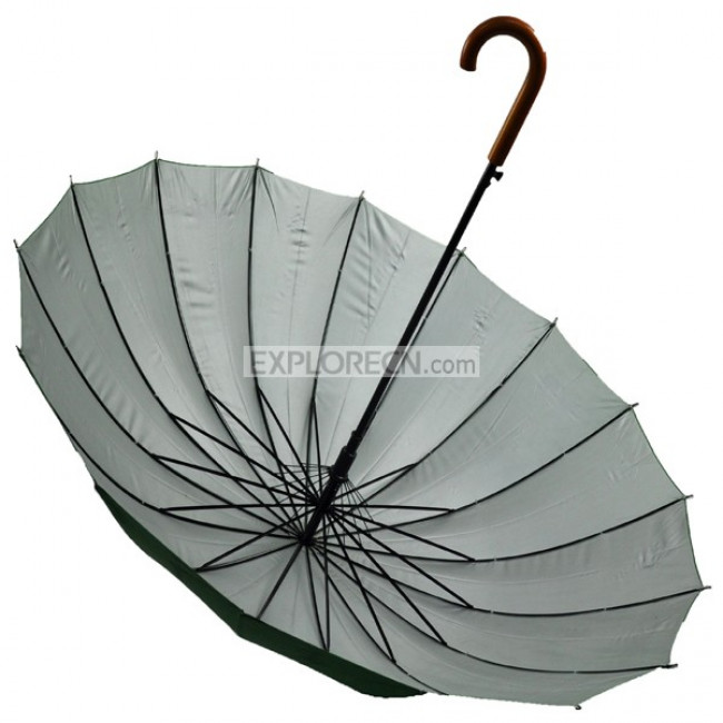 Wooden handle straight umbrella