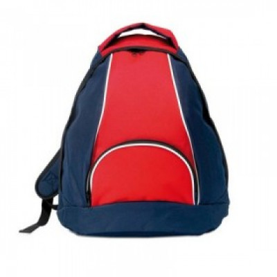 600 x 300D polyester backpack bag with double slider zipper puller