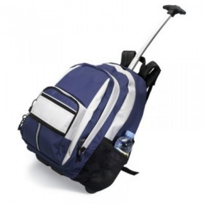 Two coloured trolley backpack bag