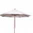 White wooden beach umbrella