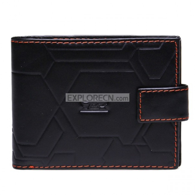 Soft Personalized Black Genuine Leather Wallet