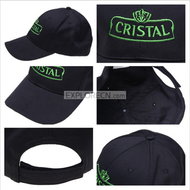 Cristal cotton embroidery baseball cap