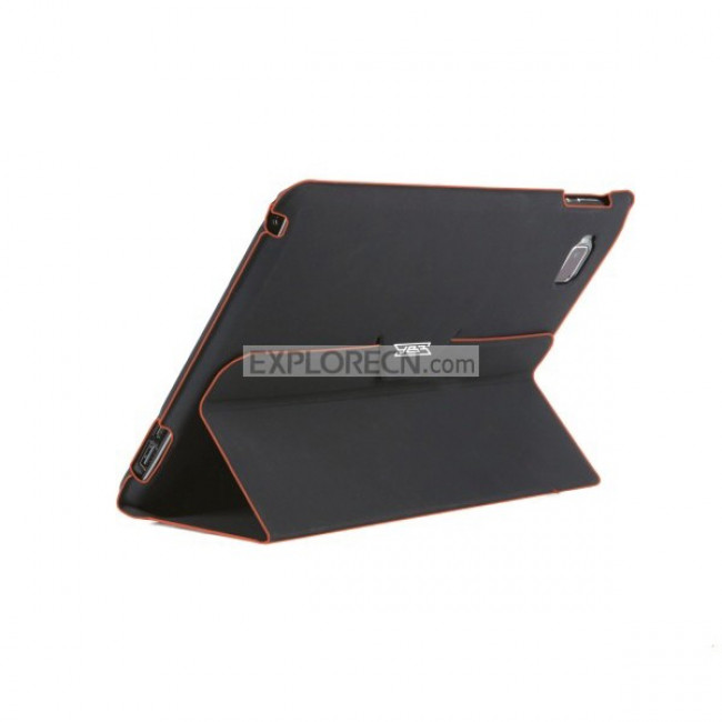 Black Ipad Case With Orange Edge