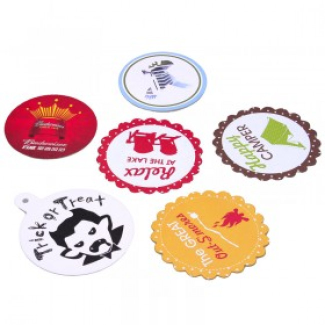 Round Colorful Absorbent Paper Coaster