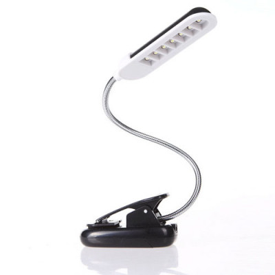 Mini Bedside LED Clip Desk Light Reading Lamp