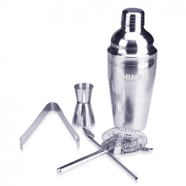 5 Stainless Steel Cocktail Shaker Set