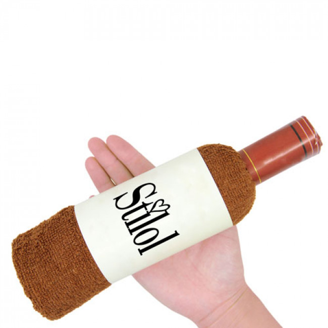 Lovely Wine Bottle Shaped Large Towel