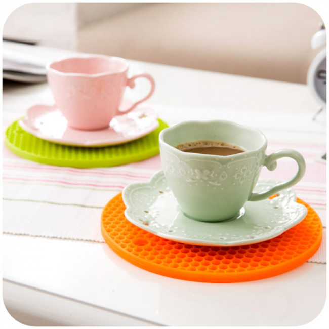 Round Shaped Heat Resistant Silicone Coaster