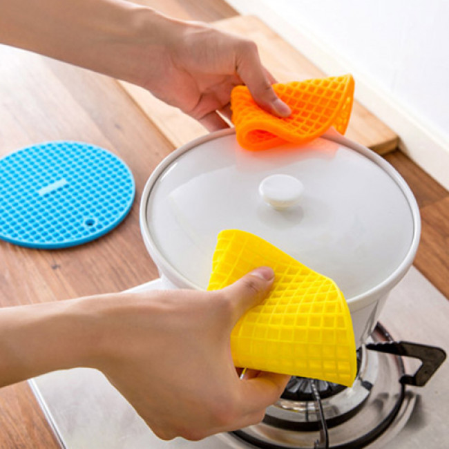 Round Shaped Heat Resistant Silicone Coaster