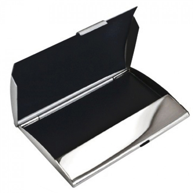 Curve Nickel Plated Card Holder