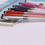 Multi-colored metallic crystal stylus pen