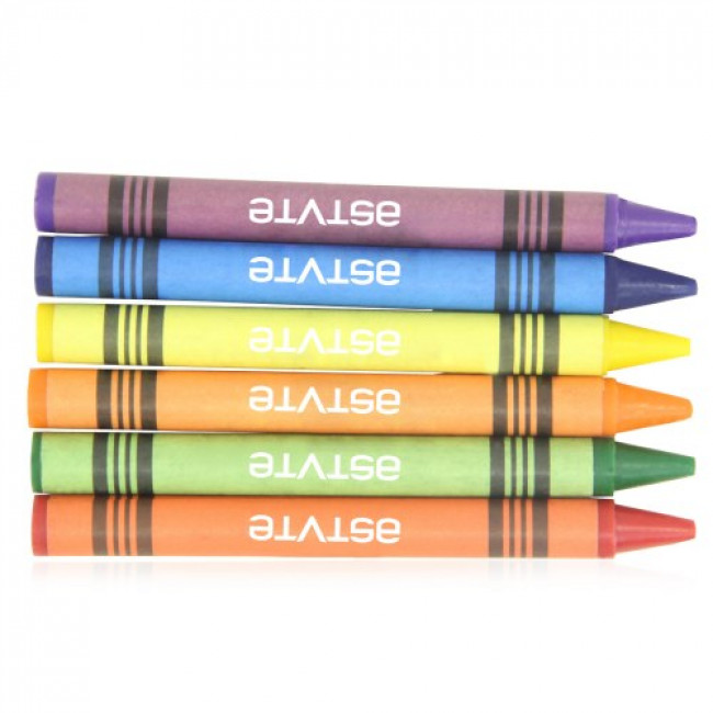 Set of 6 Fancy Non-Toxic Crayons