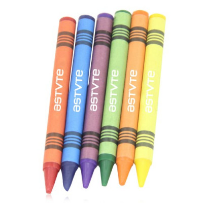 Set of 6 Fancy Non-Toxic Crayons