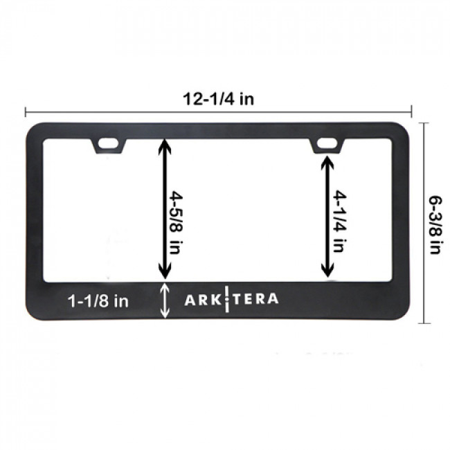 Chrome Stainless Steel License Plate Frame