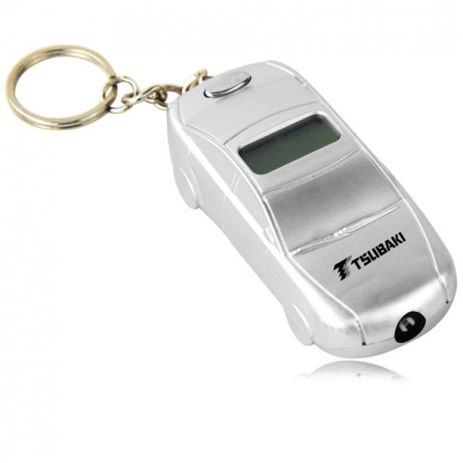 Car Shaped Tire Gauge With Keychain