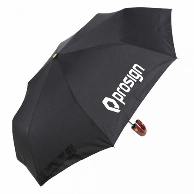Curved Handle Folding Umbrella