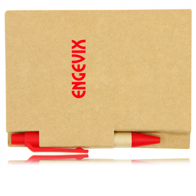 Eco Kraft Cover Notepad With Pen