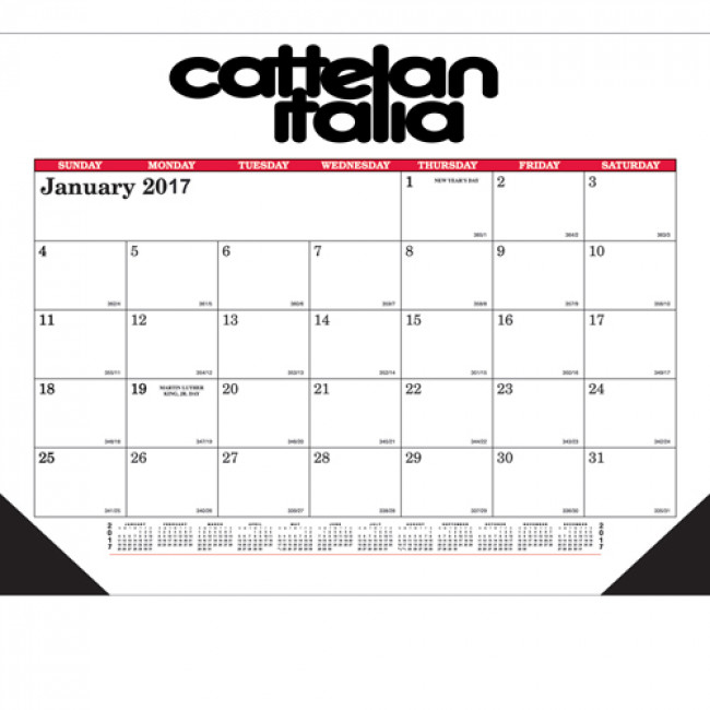 Desk Pad 12-Sheet Calendar