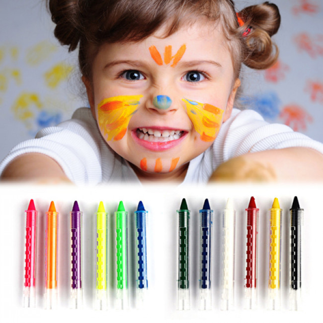 Face Body Painting Kids Crayon Kit