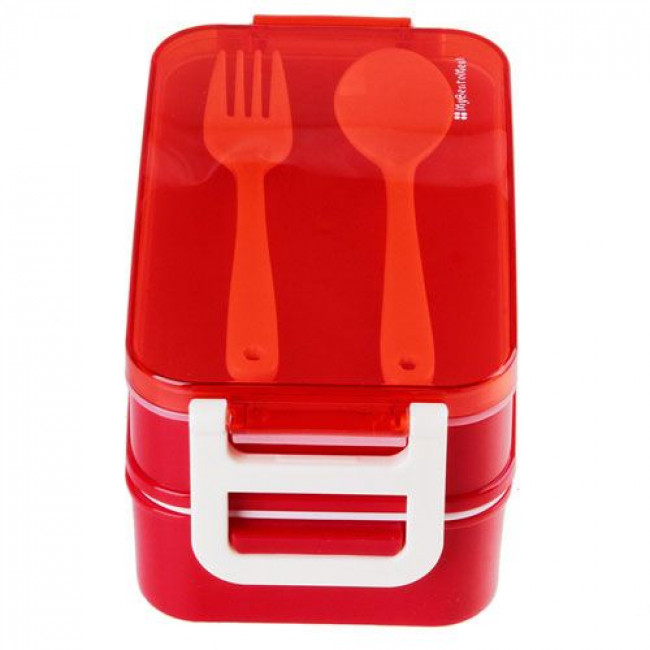 Microwave Food Container With Spoon Fork