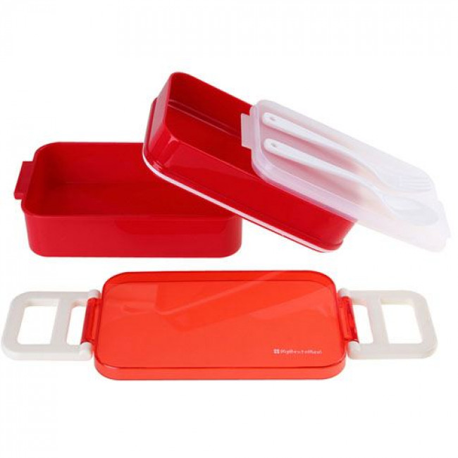 Microwave Food Container With Spoon Fork