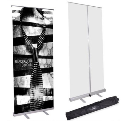 Telescopic Economy Roll Up Retractable Banner Stand