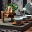 Bamboo Tea Coasters With Holder