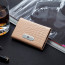 PU Leather and Stainless Steel Bank Card Holder
