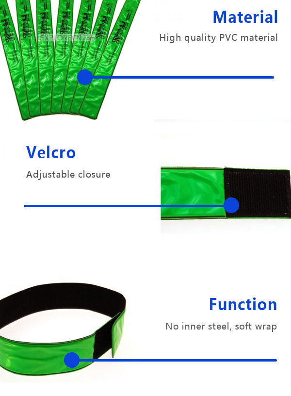 Reflective Safety Velcro Band