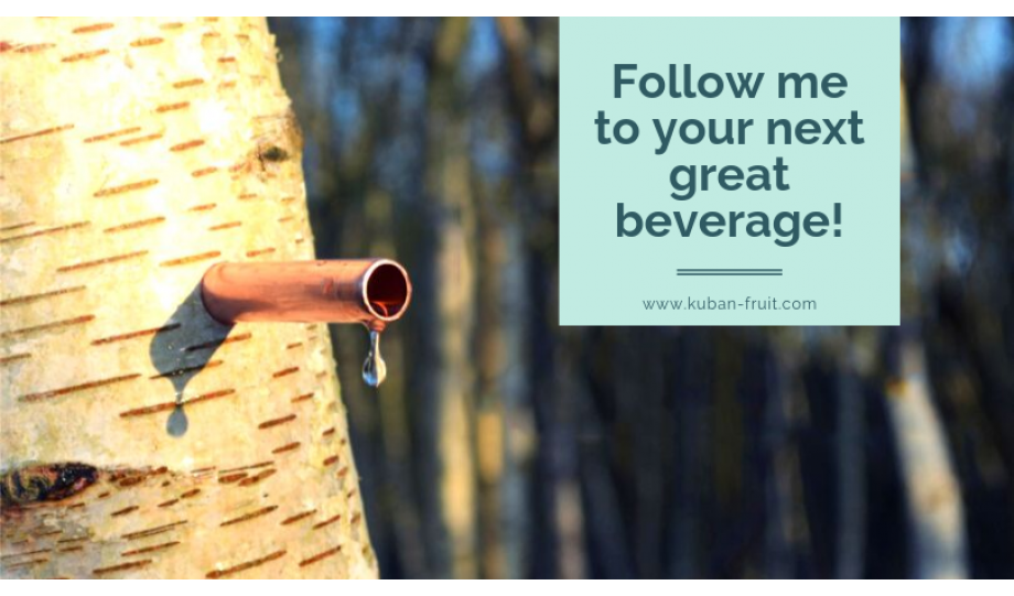 Follow me for your next great beverage! Organic Birch Water