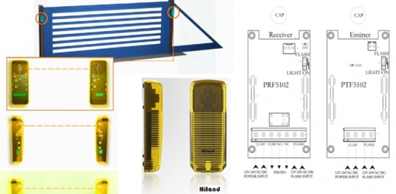 Photocell with flash LED